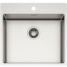 TASCA ASOLO 50 Enojno inox pomivalno korito 540×510 mm za omarico 60 cm