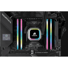 Corsair Vengeance RGB PRO SL pomnilnik, DDR4, 16GB (2x8GB), 3200MHz, CL16, XMP 2.0 (AMD/Intel), UDIMM, črn (CMH16GX4M2E3200C16)