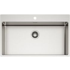 TASCA ASOLO 80 – enojno inox kuhinjsko korito s SatinPlus površino