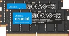 Crucial 64GB Kit pomnilnik, 2x32GB, 6400 MHz, DDR5, CSODIMM, CL52 (CT2K32G64C52CS5)
