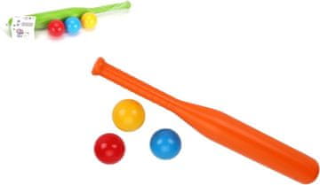 Teddies Bejzbolska palica z žogicami 1 kos