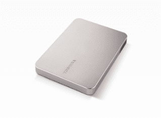 Toshiba Canvio Flex zunanji disk, 4TB, 6.35cm (2.5"), USD 3.2 Gen 1, srebrn (HDTX240ESCCA)