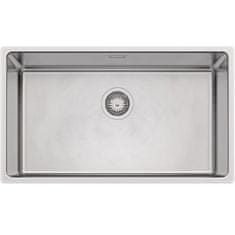 TASCA ADRIA 71 – enojno inox kuhinjsko korito za omarice od 80 cm z brušeno površino