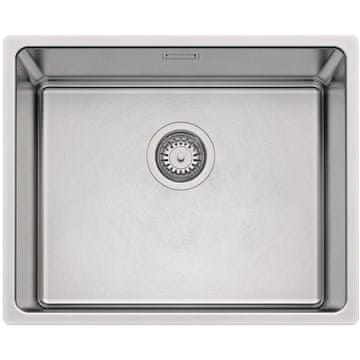 TASCA ADRIA 50 enojno inox kuhinjsko korito brušeno za 60 cm omarico, brez odcejalnika