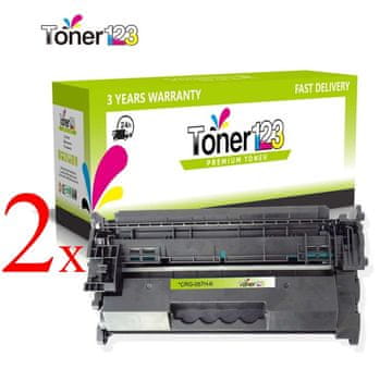 Toner123 Komplet Canon CRG-057H / 3010C002 / I-SENSYS LBP 223, 226. 228 / MF 443, 445, 446, 449 kompatibilna tonerja (2) - 2 × črna XL