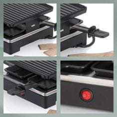 Kela Raklet žar KL-10048 Geneva cast aluminum black 4 persons 21.5x21.5x12.0cm