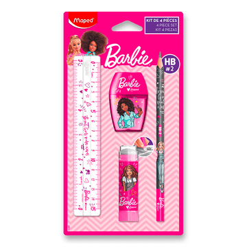 Maped Mini pisarniški komplet Barbie - komplet 4 kosov
