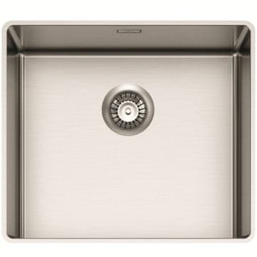 TASCA PURA SLIM 45 IS inox kuhinjsko korito z 20 cm globino posode, poglobljenim odtokom in 8 mm robom