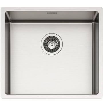 TASCA CANOVA 45 enojno kuhinjsko korito inox SatinPlus za omarico od 60 cm