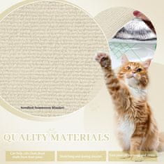 Nikcorp Samolepilni praskalnik za mačke, zaščitna podloga za pohištvo, 30x60 cm, bež barva, komplet 5 kosov, možnost rezanja