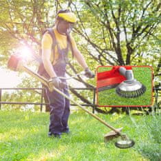 Nikcorp Ščetka za odstranjevanje plevela za motorne kose, jeklena žična glava, luknja 25,4 mm, za čiščenje tlakovcev in poti