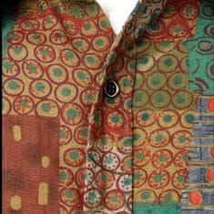 Nikcorp Moška lanena srajca s karirastim vzorcem, elegantna in zračna srajca z dolgimi rokavi, slim fit kroj, zelena, XXL