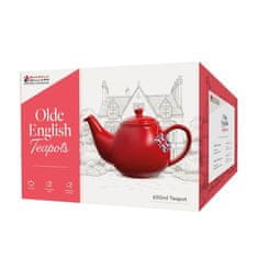 Maxwell & Williams Čajnik za poparke Olde English 650ml / rdeč / porcelan