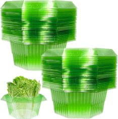 Nikcorp Ovratnice proti polžem za zaščito rastlin, 20 kosov, vzdržljiv plastični obroč za vrt, zelenjavo in rože, zelene