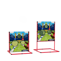 Nikcorp Set za trening ameriškega nogometa in rugbyja za otroke, LED osvetljena tarča, nastavljiva višina, tabla za rezultate in 4 žoge