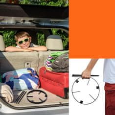 Nikcorp Trinožno stojalo za kotliček in lonec nad ognjiščem, jekleno podnožje za kampiranje, stabilna konstrukcija, 34,5 x 25 cm