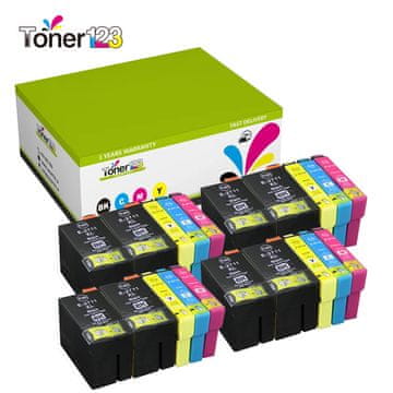 Toner123 Komplet Epson 27XL / WF-3620, WF-3640, WF-7110, WF-7610, WF-7620 kompatibilne kartuše (20) - 8x črna, 4x cyan, 4x magenta, 4x rumena