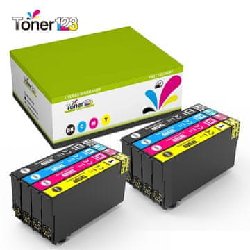 Toner123 Komplet Epson 405XL / Workforce Pro WF-3820, WF-3825, WF-4820, WF-4825, WF-4830, WF-7310, WF-7830, WF-7835, WF-7840 kompatibilne kartuše (8) - 2x črna XL, 2x cyan XL, 2x magenta XL, 2x rumena XL