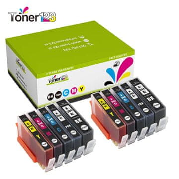 Toner123 Komplet HP 364XL kompatibilne kartuše (10) - 2× črna, 2× foto črna, 2× cyan, 2× magenta, 2× rumena