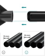 Songmics Tkaninska omara, 45x150x175 cm, modra