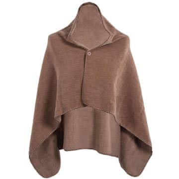 Odeja, pončo Tomo 130x80cm / rjava / poliester