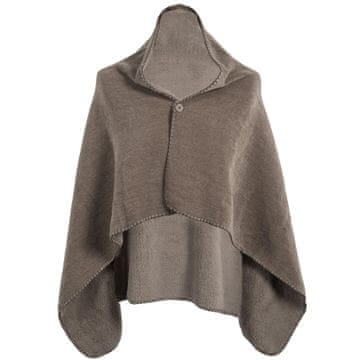 Odeja, pončo Tomo 130x80cm / sivo-rjava / poliester