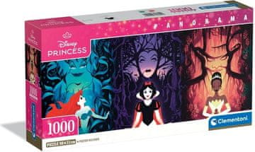 Clementoni Panoramska sestavljanka Disneyjeve princese in zlobneži 1000 kosov