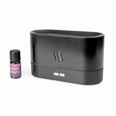 PLATINET PLAMENSKI AROMA DIFUZOR 180ML 4,5W ČRN + 10 ML ETERIČNEGA OLJA SIVKE