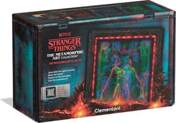 Clementoni Luminous Metamorphic Puzzle Stranger Things: Hunting the Demogorgon 520 kosov