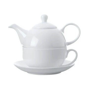 Maxwell & Williams Čajnik Tea For One White Basics 420ml / bel / porcelan