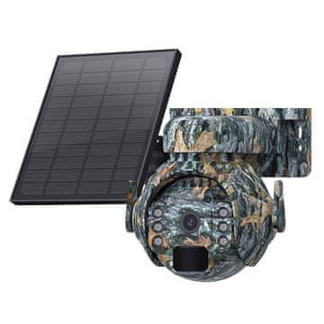 KJB 4G solarna varnostna kamera – Pan-Tilt zunanji nadzor z 4MP HD in nočnim vidom