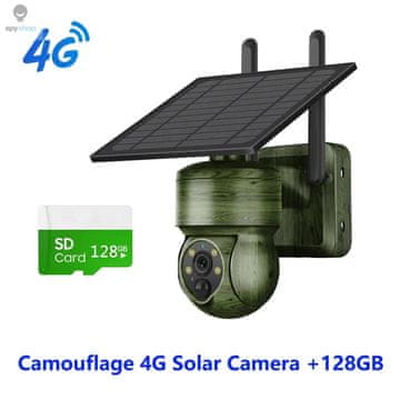 KJB Solarna varnostna kamera Camouflage 4G 128GB