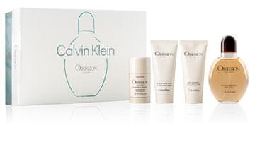 Calvin Klein Obsession For Men - EDT 125 ml + deodorant 75 ml + balzam po britju 100 ml + gel za prhanje 100 ml