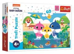 Trefl Sestavljanka Baby Shark z družino na počitnicah 60 kosov