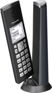 Panasonic Panasonic KX-TGK210SPB – digitalni brezžični telefon (LCD, identifikacija klicatelja, sistem za nastavitev zvoka, prostoročno telefoniranje) črne barve