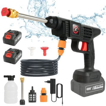 KJB 50BAR brezžična visokotlačna pištola za pranje avtomobilov z baterijo