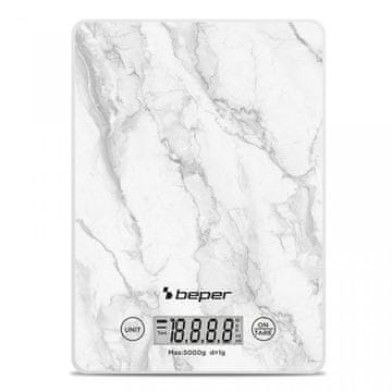 Beper Digitalna kuhinjska tehtnica iz belega marmorja