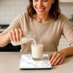 Beper Digitalna kuhinjska tehtnica iz belega marmorja