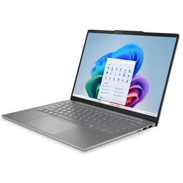 Lenovo IdeaPad Slim 5 14AHP10 prenosnik, 35,5cm (14), OLED WUXGA, Ryzen 7 8845HS, 32GB, SSD 1TB, Win 11 Home, sivi (83HV003KSC)