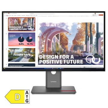 Lenovo ThinkVision P27QD-40 monitor, 68,5cm (27) QuadHD, IPS, 120Hz, črni (64B3GAT2EU)