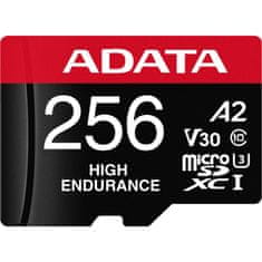 A-Data visoko vzdržljivostni adapter/Micro SD/256GB/UHS-I U3/Class 10/+