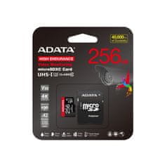 A-Data visoko vzdržljivostni adapter/Micro SD/256GB/UHS-I U3/Class 10/+
