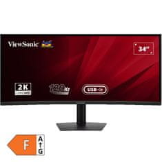 Viewsonic VA3420C 86,36cm (34") UWQHD IPS 120Hz DP/HDMI/USB-C HDR10 KVM zvočniki ukrivljen monitor