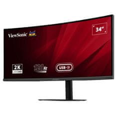 Viewsonic VA3420C 86,36cm (34") UWQHD IPS 120Hz DP/HDMI/USB-C HDR10 KVM zvočniki ukrivljen monitor