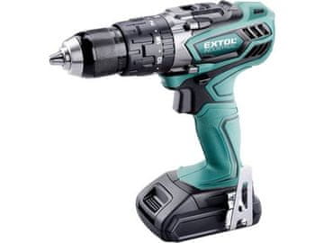 Extol Industrial Akumulatorski vijačnik (8791110) with hammer, 18V Li-ion, 4 pole motor, 2000mAh