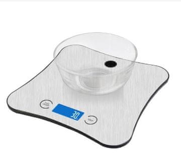 Platinet Platinetova kuhinjska tehtnica iz nerjavečega jekla z izračunom hranilnih snovi in aplikacijo Bluetooth