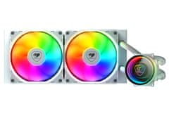 Cougar Poseidon Elite ARGB 360 AiO vodno hlajenje za procesor, belo (CGR-PSDELRGB-W-360)