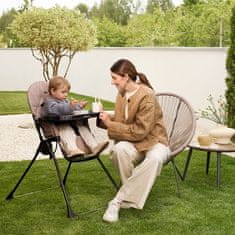 Kinderkraft BINCI stolček za hranjenje, bež