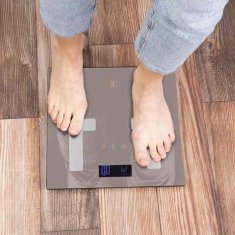 Osebna tehtnica z merjenjem maščob, mišic in vode 180 kg Taupe Collection BH-9757
