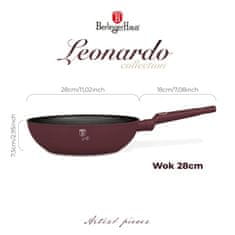 Ponev Wok s titanovo površino 28 cm Leonardo Collection BH-8033